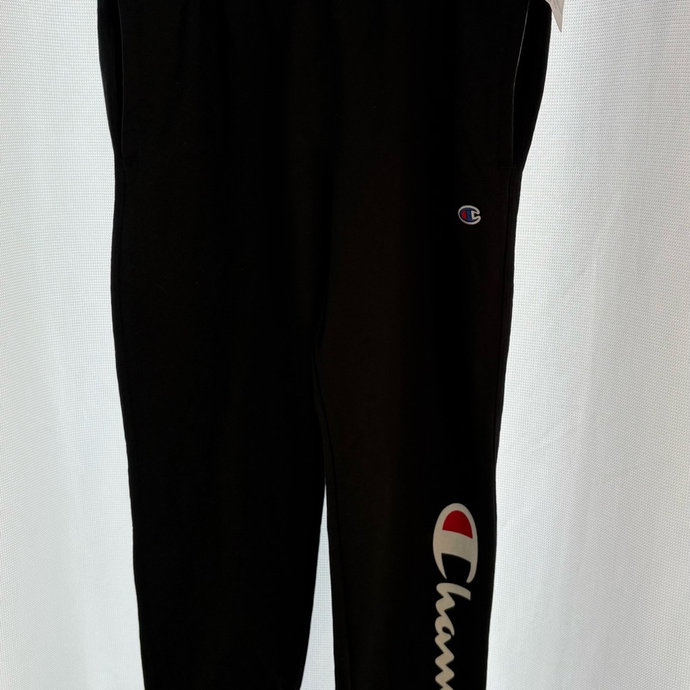 Champion Black Joggers with Logo